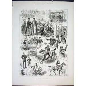    Sandown Park Military Steeplechase Horse Race 1882