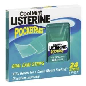  Pfizer Listerine CoolMint Pocket Paks Oral Strips (43365 