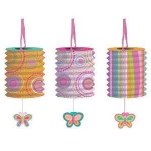  Mod Butterfly Lantern Asst, 7.5, W/Att (6pks Case)