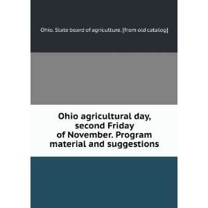   Program material and suggestions Ohio. State board of agriculture