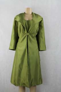 Tiana B women dress + long jacket long sleeve green size 24W  