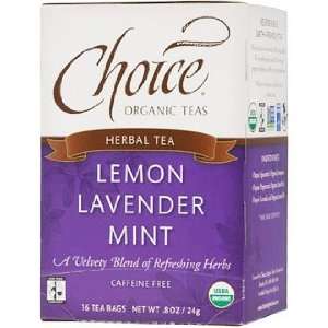   Tea, Caffeine Free, 16 Tea Bags x 6 Box, Choice Organic Teas Health