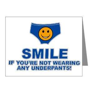  Note Cards (20 Pack) Smile If Youre Not Wearing Any 