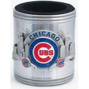    Chicago Cubs Stainless Steel & Pewter Can Cooler