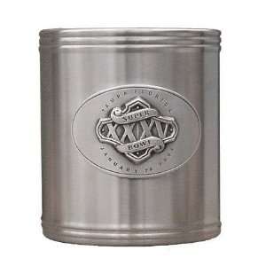    Super Bowl XXXV Stainless Steel Can Cooler