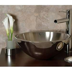  Cantrio Koncepts Stainless Steel 18 Gauge Lavatory Sink MS 