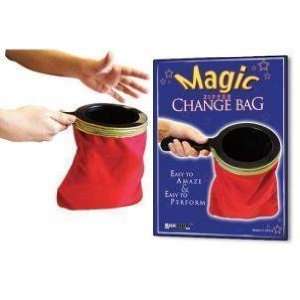  Magic Zipper Change Bag (RED)   Stage Magic Trick Toys 