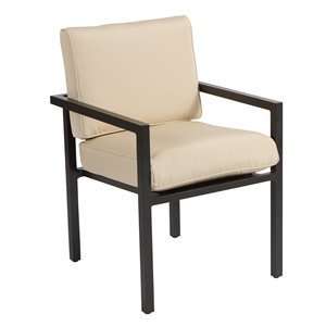 Woodard 3Z0401 Salona Cushioned Stackable Dining Arm Chair  