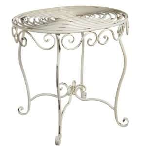  Oval Ring Side Table in Distre by by Midwest CBK