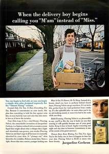 1966 Jacqueline Cochran Ad, Flowing Velvet Beauty Cream  