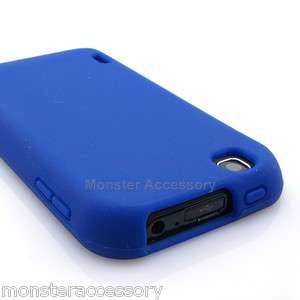 Blue Silicone Soft Skin Gel Case Cover For LG myTouch (T Mobile 
