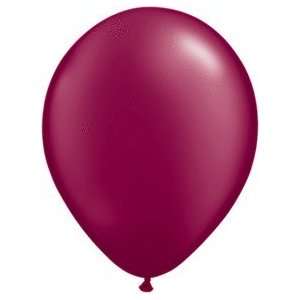   6624 11 Inch Pearl Burgundy Latex Balloons Pack Of 100 Toys & Games