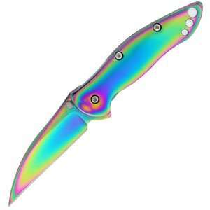 Kershaw K.O./Centofante, Rainbow Blade & Handle w/MOP Inlay, Plain 