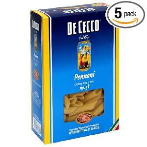 De Cecco Pennoni, 16 Ounce Boxes (Pack of 5)  Grocery 