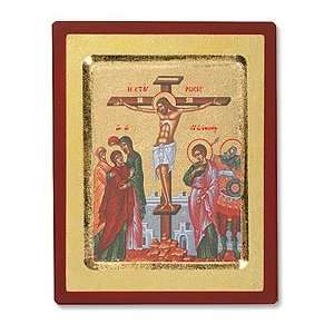  Crucifixion of Christ Icon Plaque, Religious Picture 