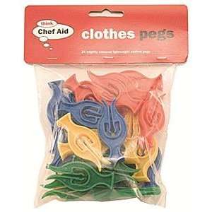  Chef Aid 24 Plastic Clothes Pegs
