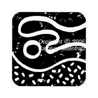  Cutout Abstract on Square Unmounted Rubber Stamp Arts 