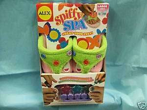 SPIFFY SPA COMPLETE PEDICURE & SLIPPER SET LARGE NEW  