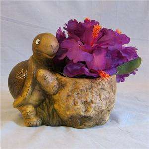 Happy Turtle Ceramic Planter Container 768615155484  