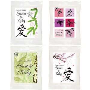  Personalized Asian Theme White Coffee Pillow Packs   SALE 