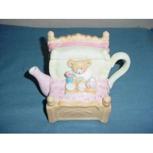  Ceramic Bear in Bed Teapot 