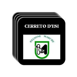 Italy Region, Marche   CERRETO DESI Set of 4 Mini Mousepad Coasters