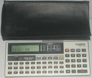 Casio PB 110 Data Bank Computer With Carry Case  