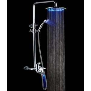 Faucetland 024002007 Single Handle Wall Mount Rain Shower Faucet with 