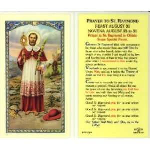 St. Raymond Prayer Holy Card (800 214)