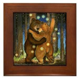 Dancing Bears Cupsthermosreviewcomplete Framed Tile by 
