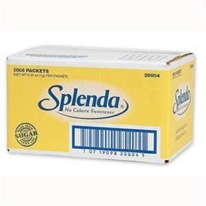  Splenda No Calorie Sweetener 2000 Individual Packets 