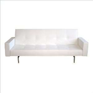 Wholesale Interiors Convertible White Sofa 