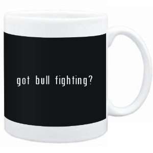  Mug Black  Got Bull Fighting?  Sports