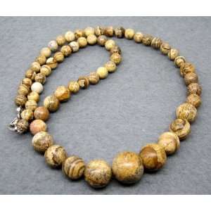  Natural Stone Beads Necklace 