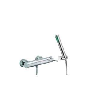 Spillo Wall Mount Shower Faucet with Shower Finish Brushed Nickel