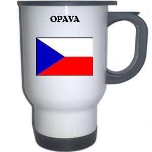  Czech Republic   OPAVA White Stainless Steel Mug 