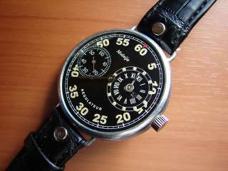 MOLNIJA REGULATEUR SOVIET MECHANICAL WRISTWATCH Military Style  