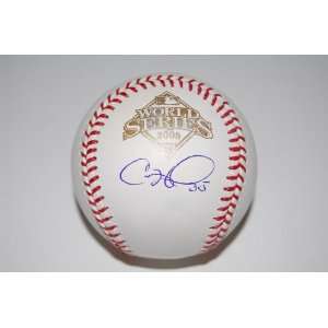  Cole Hamels Philadelphia Phillies Autographed 2008 World 