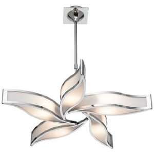  Sintesys Chrome and Acrylic Star Pendant Light