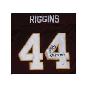  John Riggins Autographed Maroon Jersey with SB Champs 