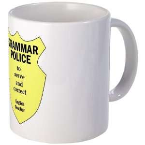 Grammar Police English Teacher Education Mug by   
