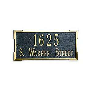 Roanoke Lawn Address Plaque   PEWTER/SILVER LETTER   Improvements 