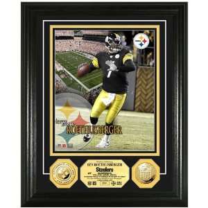  NFL Pittsburgh Steelers #7 Ben Roethlisberger 24kt Gold 