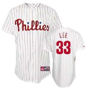 MLB Player Cliff Lee Jersey #33 Philadelphia Phillies White Pin Stripe 