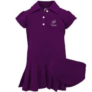  LSU Tigers Purple Infant Pique Dress