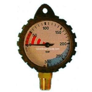  Tank Pressure Checker 300 BAR Gauge 1/4 NPT Sports 