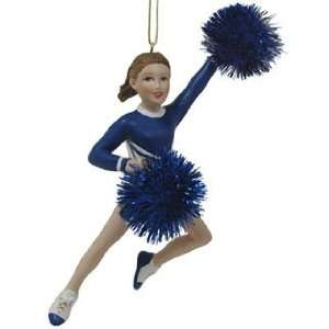  Cheerleader Blue Christmas Ornament