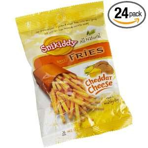 Snikiddy Snacks Cheddar Cheese, Baked Fries, 1 Ounce (Pack of 24 