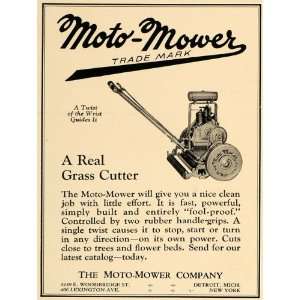  1926 Ad Moto Mower Lawn Cutter Antique Garden Tool 