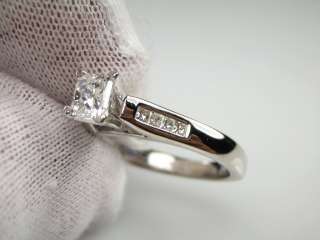 20,171 CERTIFIED 1.08CT PRINCESS CUT DIAMOND ENGAGEMENT WEDDING RING 